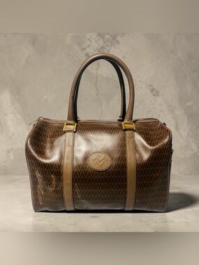 Mario Valentino Monogram Boston Bag
